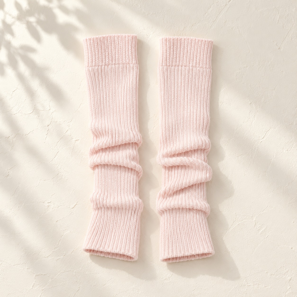 Ballet leg warmers pair in blush pink
