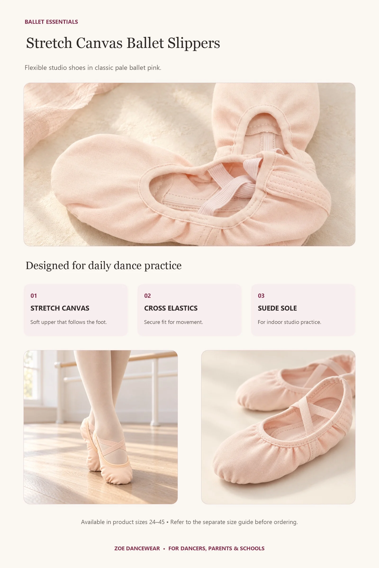 Ballet slipper product details