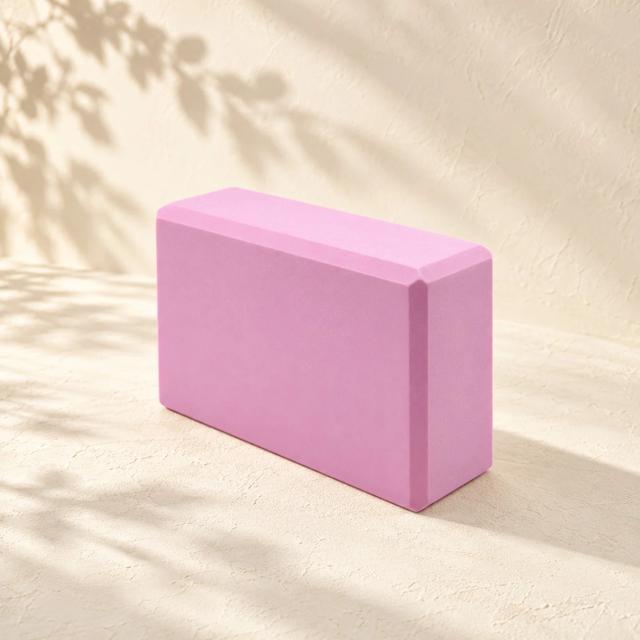 Pink ballet training block, 23 by 15 by 7.5 centimeters