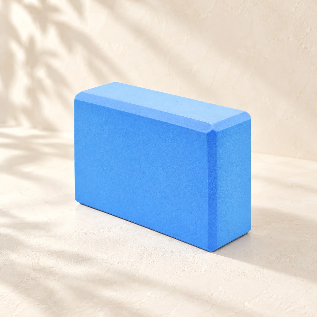 Blue ballet training block with softly beveled edges