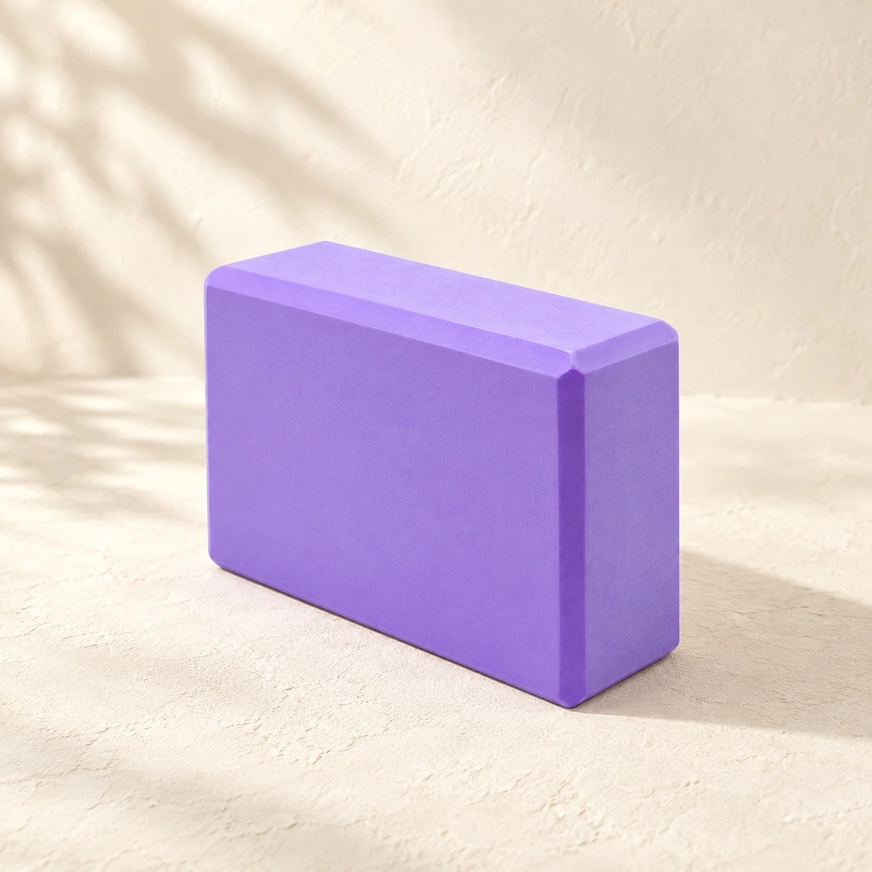 Violet purple ballet training block with softly beveled edges
