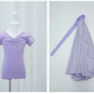 Senior Grades Set (Grades 6-8) - Purple Leotard and Long Mesh Skirt