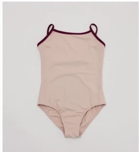 Blush Contrast-Trim Leotard